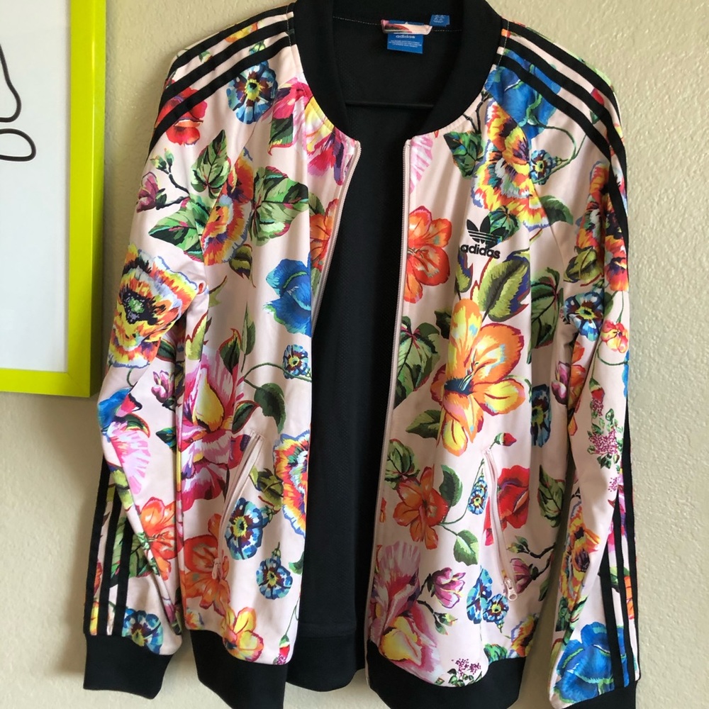 Floral bomber jacket